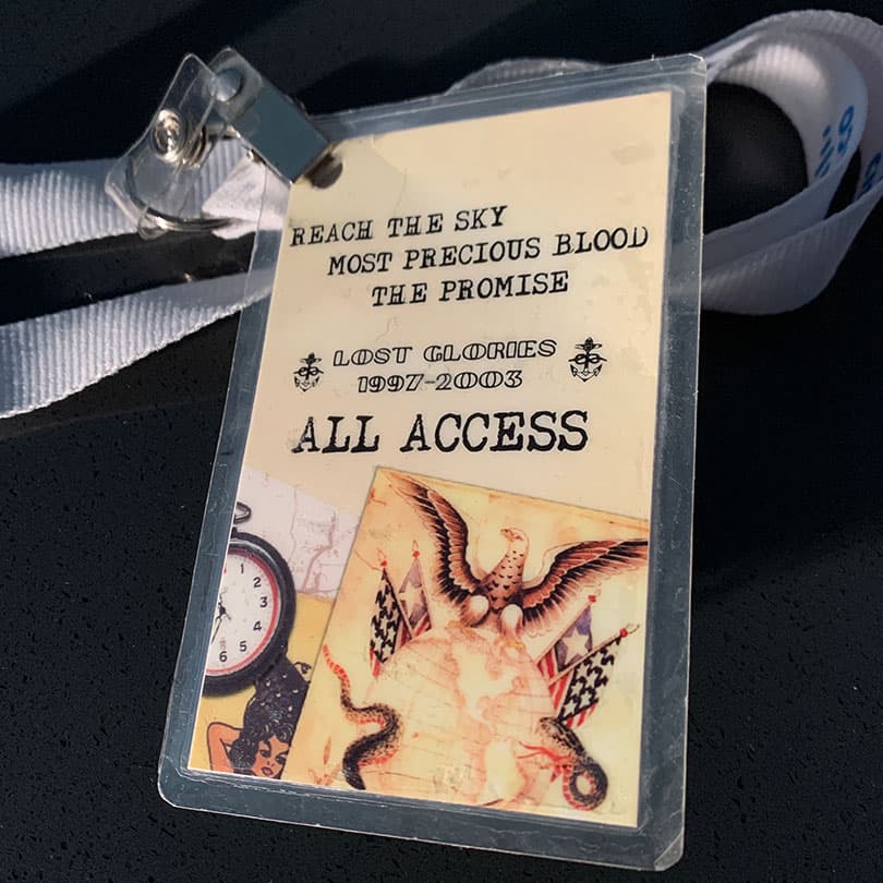 Reach The Sky last tour backstage pass